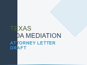 Texas Hoa Mediation Attorney Letter Draft Guide